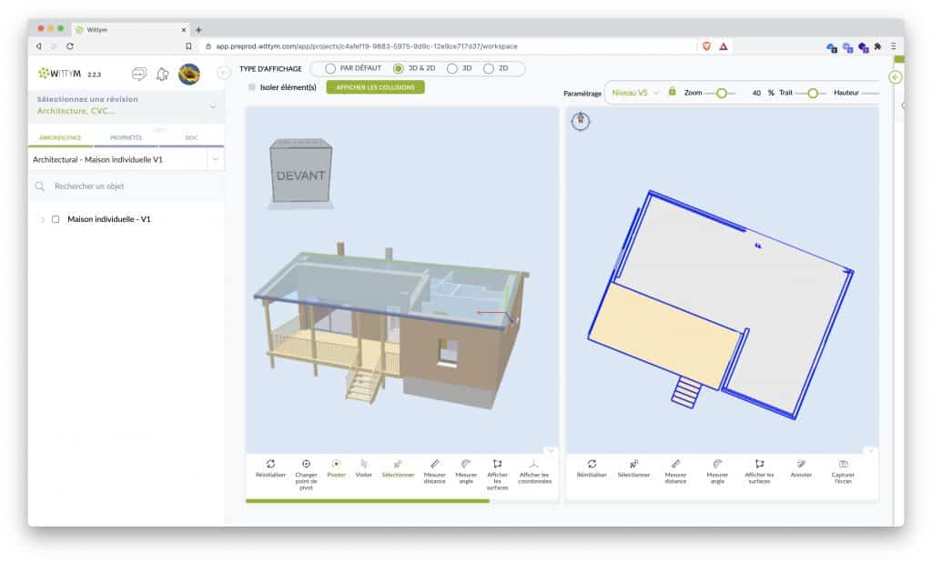 Screenshot infertace Wittym